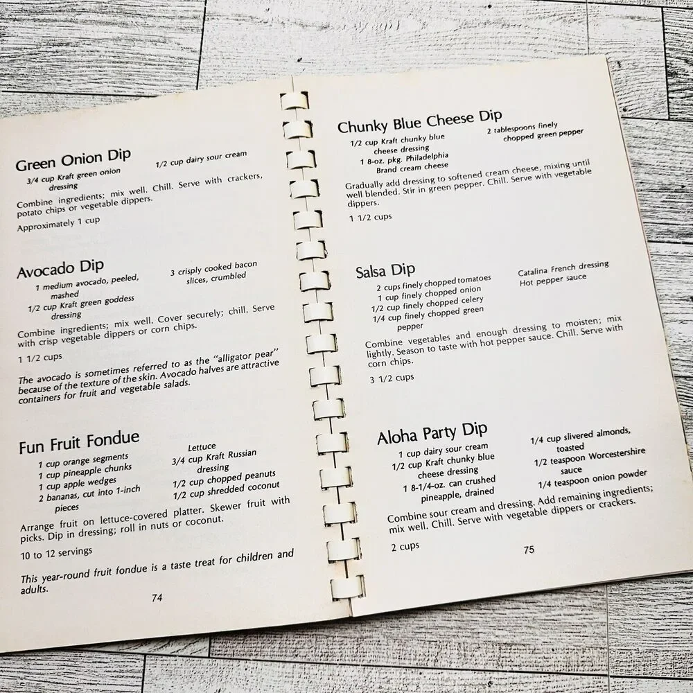 Salads From Beginning to Endive Vtg 1980 by Kraft Kitchens Comb‎ Spiral Cookbook